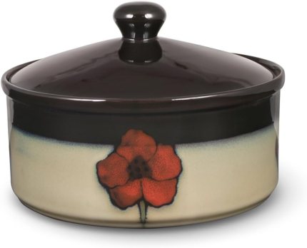 Pfaltzgraff Painted Poppies Round Covered Casserole Dish Pfaltzgraff Painted Poppies Round Covered Casserole Dish