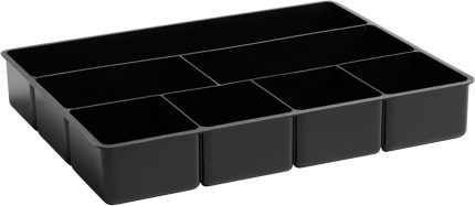 Rubbermaid Extra Deep Desk Drawer Director Tray, Plastic, 11.875 x 15 x 2.5 Inches, Black Rubbermaid Extra Deep Desk Drawer Director Tray, Plastic, 11.875 x 15 x 2.5 Inches, Black