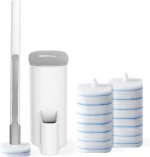 oshang Disposable Toilet Brush – Toilet Bowl Cleaner, Toilet Cleaning Supplies, Toilet Brush with Holder, 14 Refills for Deep Cleaning and Hygienic Bathroom Maintenance oshang Disposable Toilet Brush – Toilet Bowl Cleaner, Toilet Cleaning Supplies, Toilet Brush with Holder, 14 Refills for Deep Cleaning and Hygienic Bathroom Maintenance