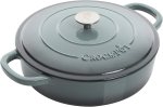 Crock-Pot Crock Pot Artisan Enameled Cast Iron Braiser W/Lid, 5 Quart, Slate Gray Crock-Pot Crock Pot Artisan Enameled Cast Iron Braiser W/Lid, 5 Quart, Slate Gray