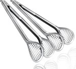 2 Pack BBQ Tongs Multi-Purpose Kitchen Food Tongs for Cooking, Grilling, Barbecue – Food-Grade Stainless Steel Grill Tongs, 600ºF High Heat-Resistant Design – 13 Inch 2 Pack BBQ Tongs Multi-Purpose Kitchen Food Tongs for Cooking, Grilling, Barbecue – Food-Grade Stainless Steel Grill Tongs, 600ºF High Heat-Resistant Design – 13 Inch