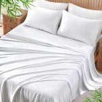 BYSURE Cooling Quick-Dry Bed Sheets Set 6 Pieces(White, Queen), 30-Seconds Fast Absorbs Sweat, 100% Viscose Derived from Bamboo, Friendly to Hot Sleepers or Night Flashes BYSURE Cooling Quick-Dry Bed Sheets Set 6 Pieces(White, Queen), 30-Seconds Fast Absorbs Sweat, 100% Viscose Derived from Bamboo, Friendly to Hot Sleepers or Night Flashes