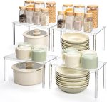 Acrylic Cabinet Organizer, Set of 4 Spice Rack Organizer for Cabinet, Desk Countertop Shelf Organizer, Pantry Kitchen Storage and Organization, Stackable Shelves House Essentials for Gift Acrylic Cabinet Organizer, Set of 4 Spice Rack Organizer for Cabinet, Desk Countertop Shelf Organizer, Pantry Kitchen Storage and Organization, Stackable Shelves House Essentials for Gift