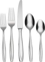 Oneida Camlynn Mirror 45 Piece Casual Flatware Set, 18/0 Stainless, Service for 8,Silver Oneida Camlynn Mirror 45 Piece Casual Flatware Set, 18/0 Stainless, Service for 8,Silver