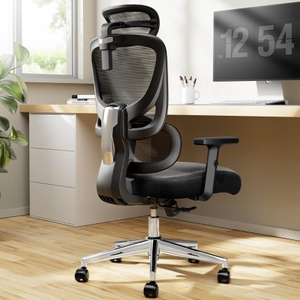 Marsail Ergonomic Office Chair Desk Chair,Gaming Chair with Height Adjustable Lumbar Support,Breathable Mesh Seat Adjustable Swivel Rolling Home Executive, Adjustable Armrest& 2D Headrest,Black Marsail Ergonomic Office Chair Desk Chair,Gaming Chair with Height Adjustable Lumbar Support,Breathable Mesh Seat Adjustable Swivel Rolling Home Executive, Adjustable Armrest& 2D Headrest,Black
