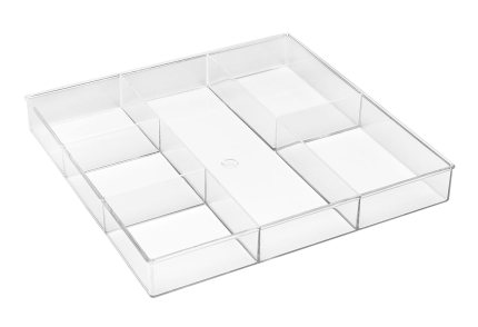 Whitmor 6-Section Clear Drawer Organizer Whitmor 6-Section Clear Drawer Organizer