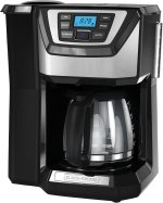 BLACK+DECKER 12-Cup Mill and Brew Coffee Maker, Automatic Grind and Brew Drip Coffee Machine, Programmable, Sneak-A-Cup, Reusable Filter. BLACK+DECKER 12-Cup Mill and Brew Coffee Maker, Automatic Grind and Brew Drip Coffee Machine, Programmable, Sneak-A-Cup, Reusable Filter.