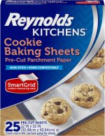 Reynolds Kitchens Cookie Baking Sheets, Pre-Cut Parchment Paper,25 Count (Pack of 4), 100 Total Sheets Reynolds Kitchens Cookie Baking Sheets, Pre-Cut Parchment Paper,25 Count (Pack of 4), 100 Total Sheets