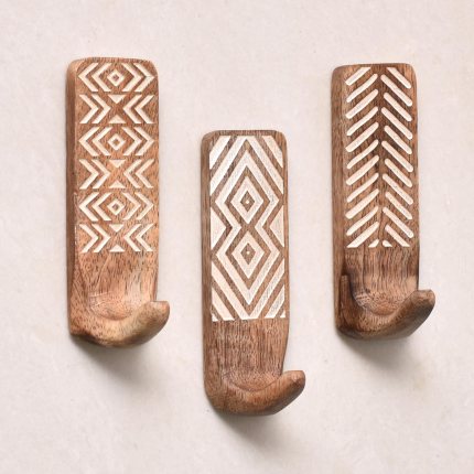 Indian Shelf Boho Decorative Wood Adhesive Wall Hooks for Coats – 3 Hooks 6 Strips, Waterproof, Rustproof Towel Holder, No-Drill Hangers for Bathroom & Kitchen – Cute Key Holder for Wall Indian Shelf Boho Decorative Wood Adhesive Wall Hooks for Coats – 3 Hooks 6 Strips, Waterproof, Rustproof Towel Holder, No-Drill Hangers for Bathroom & Kitchen – Cute Key Holder for Wall