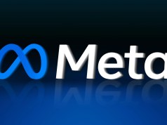 Reddit descubre el plan de Meta para imponer verificación de edad invasiva mediante lobbying de 2 mil millones de dólares Logotipo de Meta sobre fondo oscuro con efecto de reflejo, representando la compañía tecnológica.