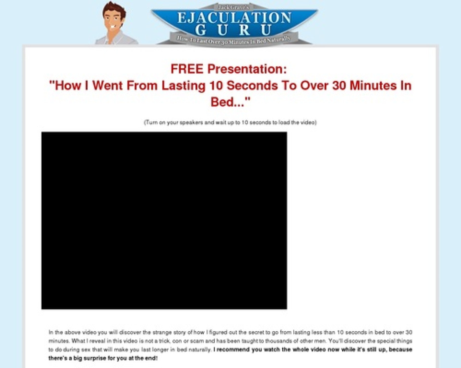 Ejaculation Guru: How To Last Over 30 Minutes In Bed Naturally Ejaculation Guru: How To Last Over 30 Minutes In Bed Naturally