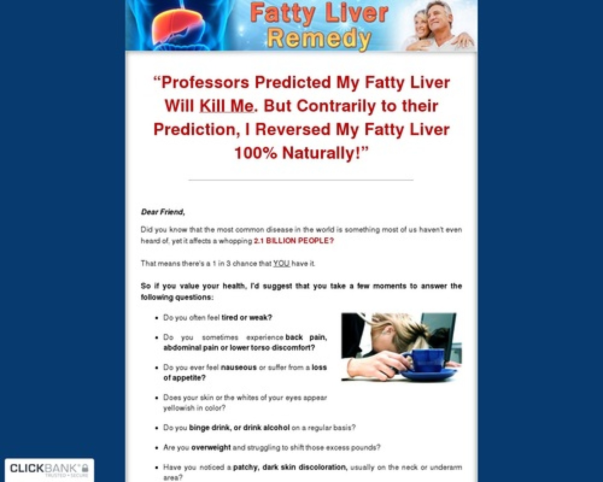 Fatty Liver Remedy ~ Brand New With a 10.3% Conversion Rate! Fatty Liver Remedy ~ Brand New With a 10.3% Conversion Rate!