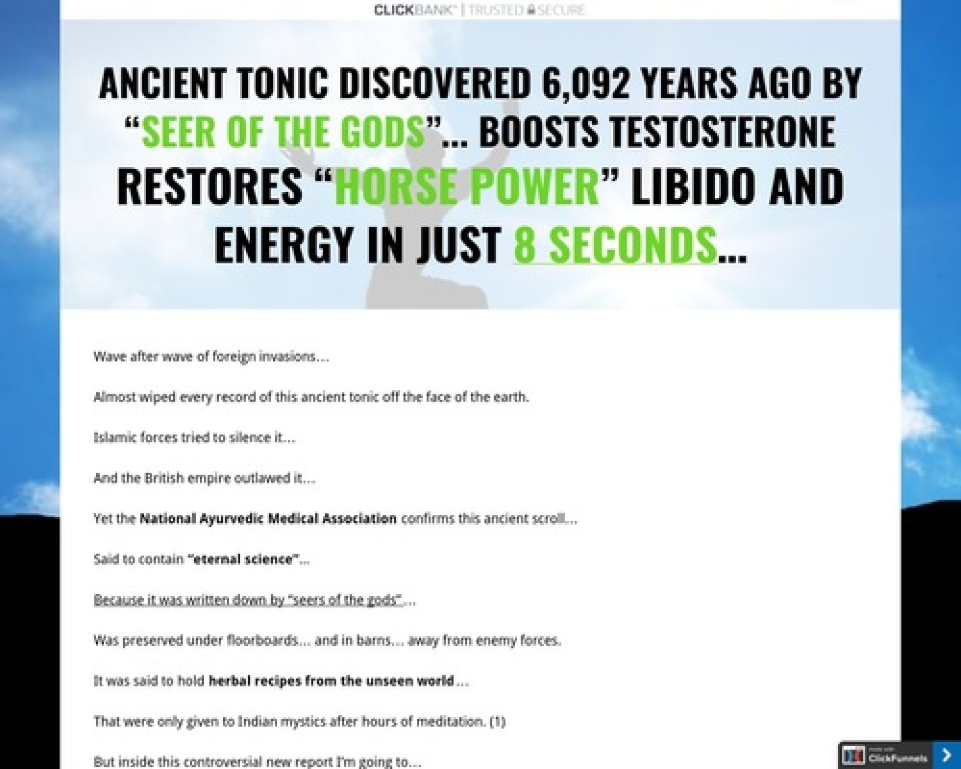 Ancient Tonic Discovered 6,092 Years Ago By “Seer Of The Gods”… Boosts T — Restores “Horse Power” Libido And Energy In Just 8 Seconds… Ancient Tonic Discovered 6,092 Years Ago By “Seer Of The Gods”… Boosts T — Restores “Horse Power” Libido And Energy In Just 8 Seconds…