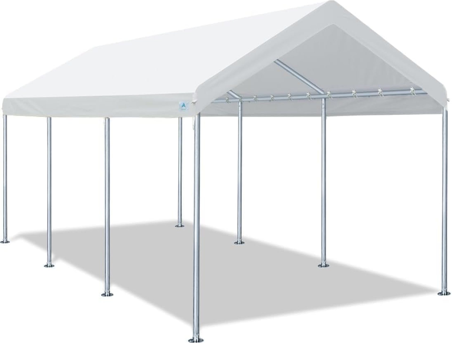 ADVANCE OUTDOOR 10×20 ft Heavy Duty Carport Potable Car Canopy Garage Party Tent Boat Shelter, Adjustable Height from 9.5 ft to 11 ft, White ADVANCE OUTDOOR 10×20 ft Heavy Duty Carport Potable Car Canopy Garage Party Tent Boat Shelter, Adjustable Height from 9.5 ft to 11 ft, White