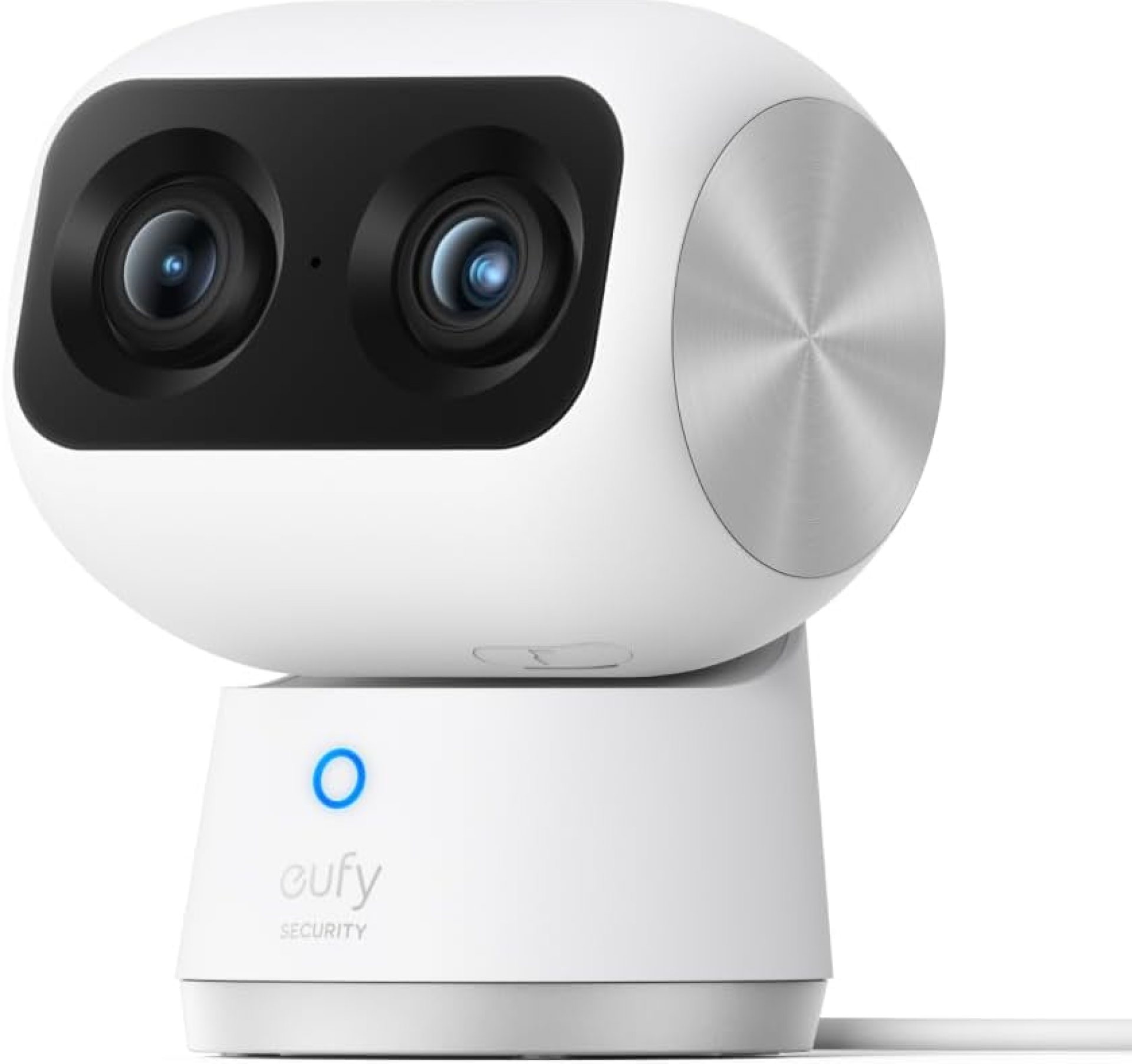 eufy Security Indoor Cam S350, Dual Cameras, 4K UHD Security Camera with 8× Zoom, 360° Camera, Baby Monitor, Pet Camera, Human/Pet Detection, AI Tracking, 2.4G/5G Wi-Fi, Plug in eufy Security Indoor Cam S350, Dual Cameras, 4K UHD Security Camera with 8× Zoom, 360° Camera, Baby Monitor, Pet Camera, Human/Pet Detection, AI Tracking, 2.4G/5G Wi-Fi, Plug in
