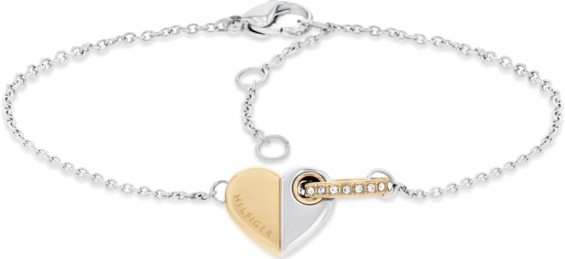 Tommy Hilfiger Women’s Jewelry – Stainless Steel Bracelet with Heart Pendant – Adjustable/Self Sizing – Perfect for Layering – Classic Jewelry for Everyday Wear Tommy Hilfiger Women’s Jewelry – Stainless Steel Bracelet with Heart Pendant – Adjustable/Self Sizing – Perfect for Layering – Classic Jewelry for Everyday Wear