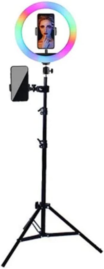 10″ RGB Selfie Light Circle LED Fill Light Dimmable Lamp Video Trepied Makeup Photography with Remote Tripod 10″ RGB Selfie Light Circle LED Fill Light Dimmable Lamp Video Trepied Makeup Photography with Remote Tripod