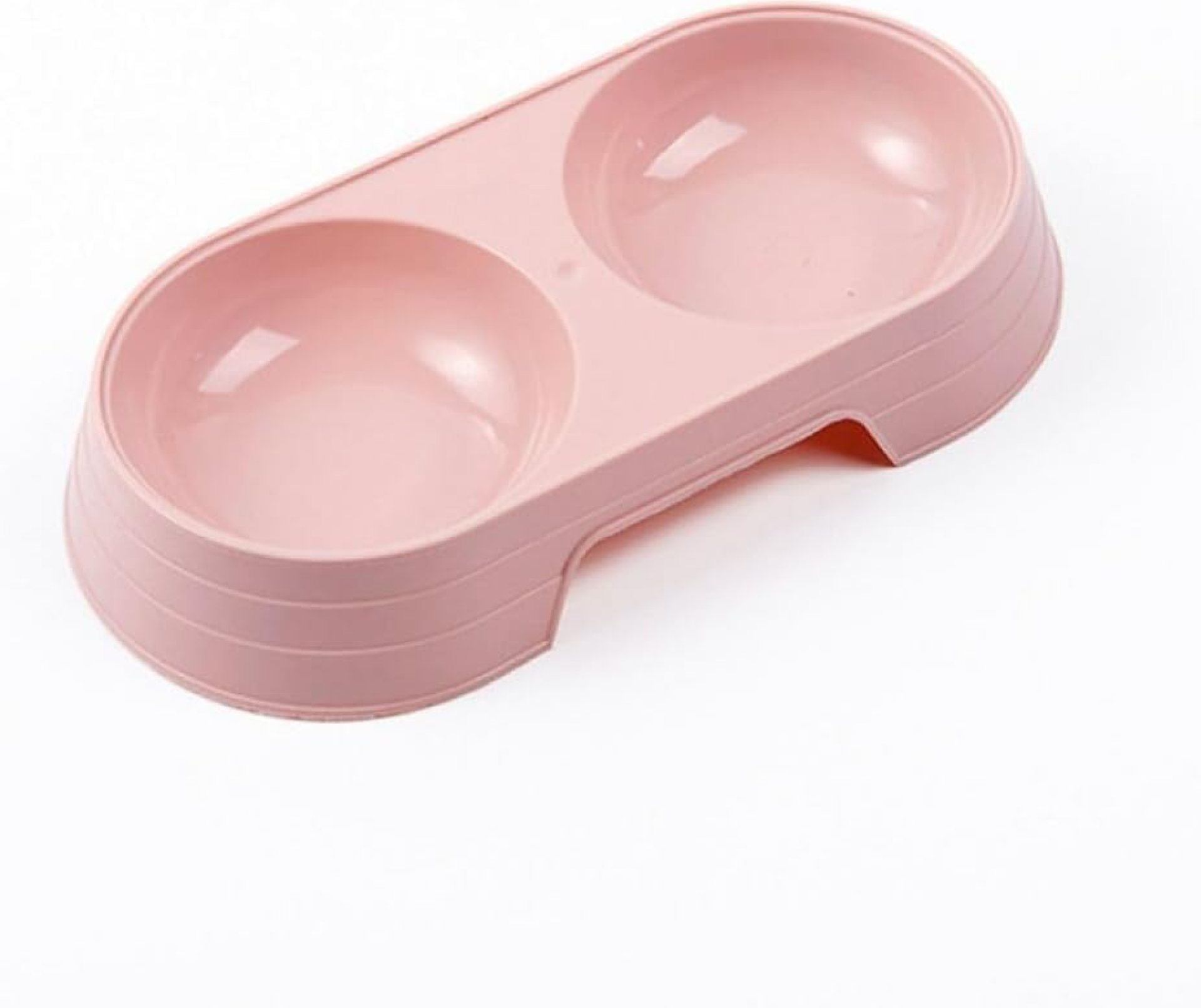 1Pcs Double Bowl Cat Feeder Kitten Feeding Pet Bowl Candy Color Plastic Pet Drinking Food Tray Pet Supplies Accessories for Dog(Pink) 1Pcs Double Bowl Cat Feeder Kitten Feeding Pet Bowl Candy Color Plastic Pet Drinking Food Tray Pet Supplies Accessories for Dog(Pink)