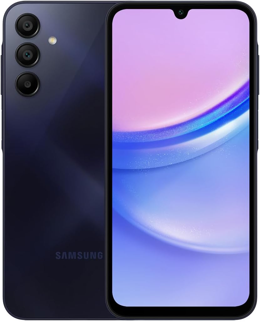 Samsung Galaxy A15 A155M 128GB Dual-SIM GSM Unlocked Android Smartphone (Latin America Version) – Blue Black Samsung Galaxy A15 A155M 128GB Dual-SIM GSM Unlocked Android Smartphone (Latin America Version) – Blue Black