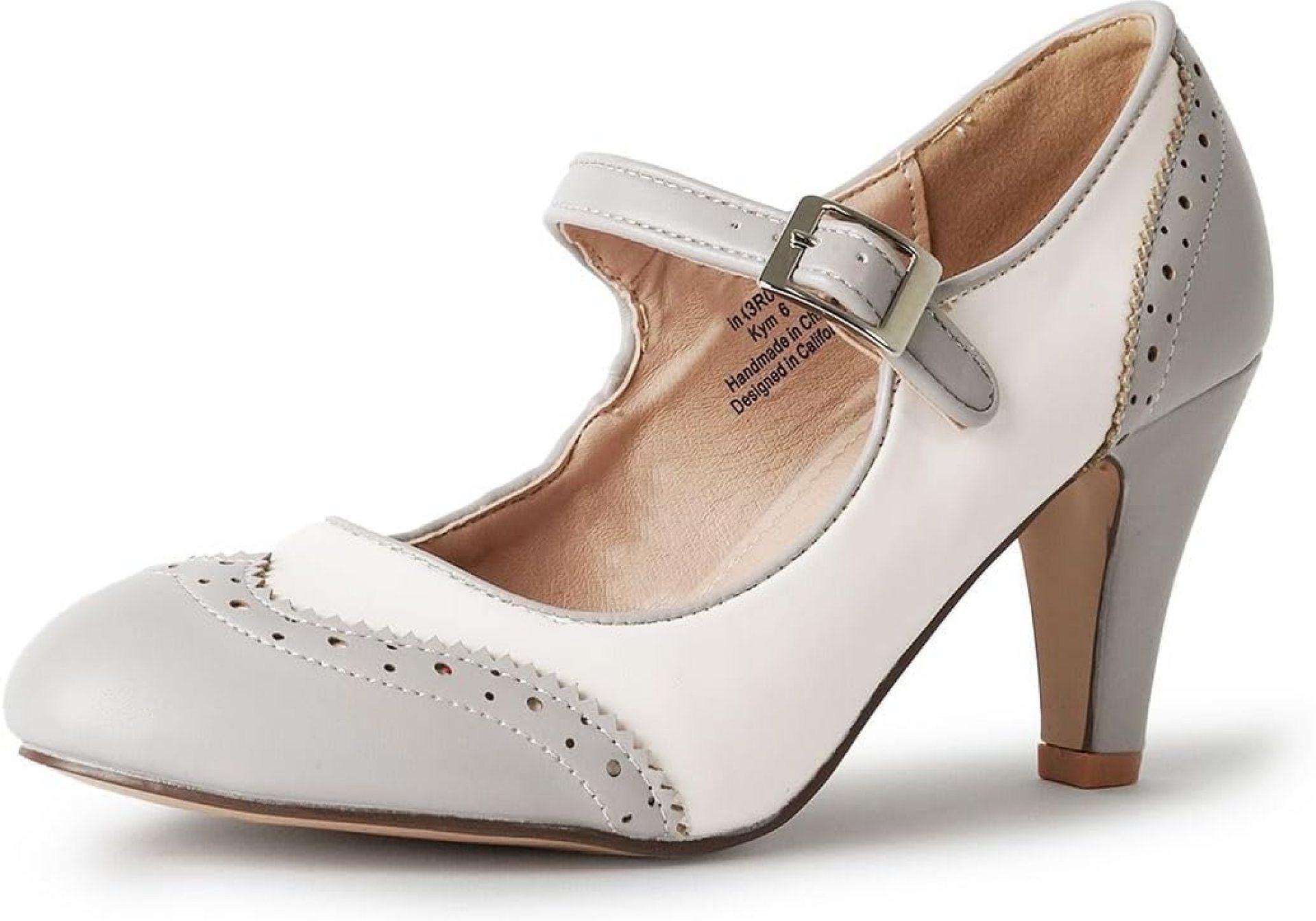 J. Adams Mary Jane Oxford Pumps – Cute Low Kitten Heels – Retro Round Toe Shoe with Ankle Strap – Kym J. Adams Mary Jane Oxford Pumps – Cute Low Kitten Heels – Retro Round Toe Shoe with Ankle Strap – Kym