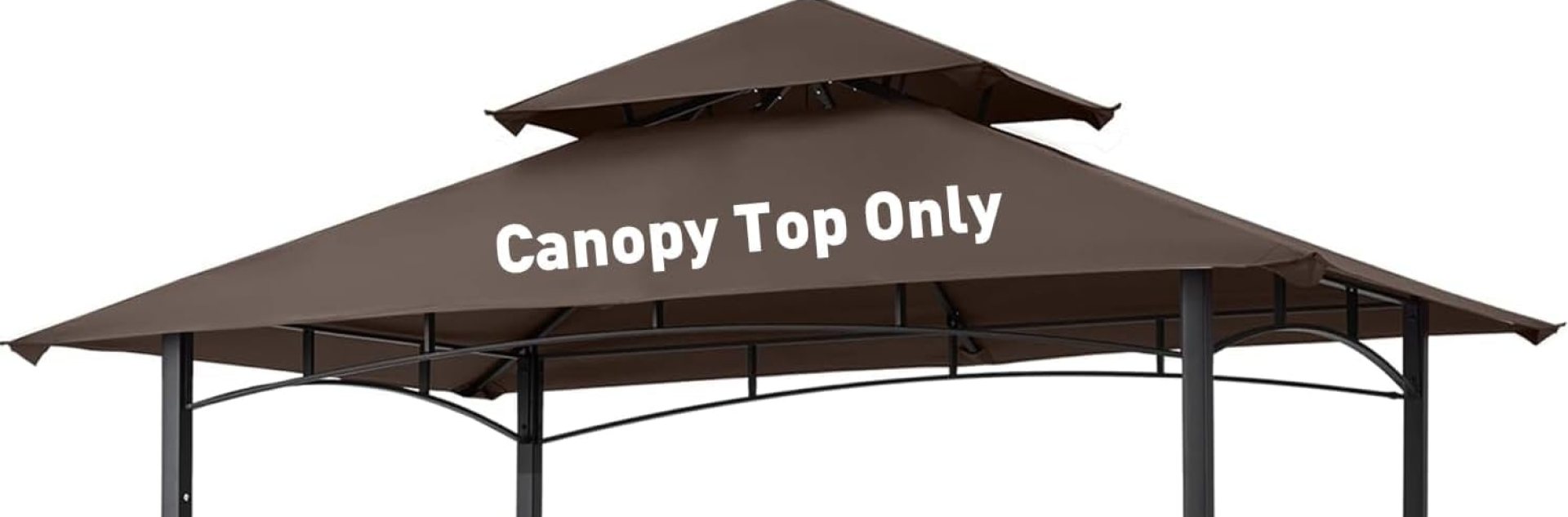 5′ X 8′ Grill Gazebo Replacement Canopy Top for Model L-GG001PST-F, Double Tiered BBQ Tent Cover Durable Outdoor Grill Shelter Canopy Top(Brown) 5′ X 8′ Grill Gazebo Replacement Canopy Top for Model L-GG001PST-F, Double Tiered BBQ Tent Cover Durable Outdoor Grill Shelter Canopy Top(Brown)