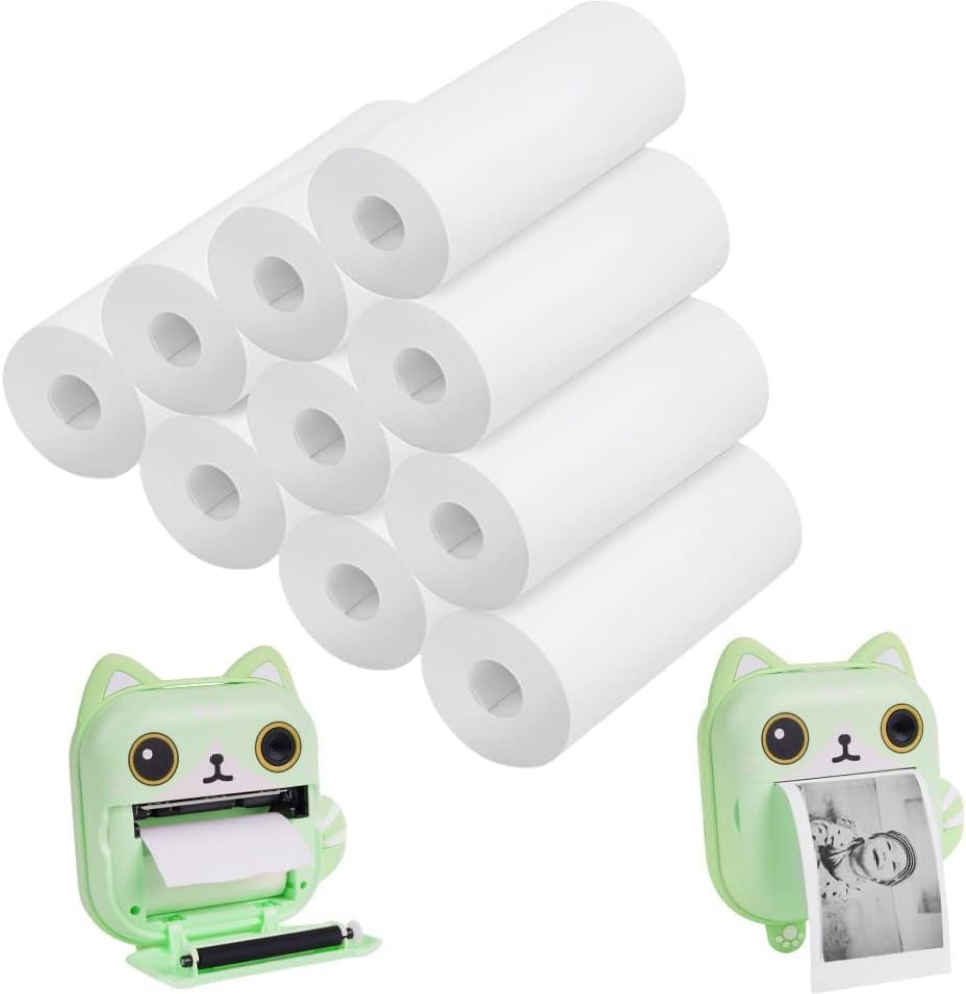 Ainiv 10 Rolls Kids Instant Camera Refill Print Paper, 2.2 x 1inch Camera Print Paper, BPA-Free Non-Adhesive Smooth Papers, Print Camera Accessories, Print Paper for Kids Instant Camera Ainiv 10 Rolls Kids Instant Camera Refill Print Paper, 2.2 x 1inch Camera Print Paper, BPA-Free Non-Adhesive Smooth Papers, Print Camera Accessories, Print Paper for Kids Instant Camera