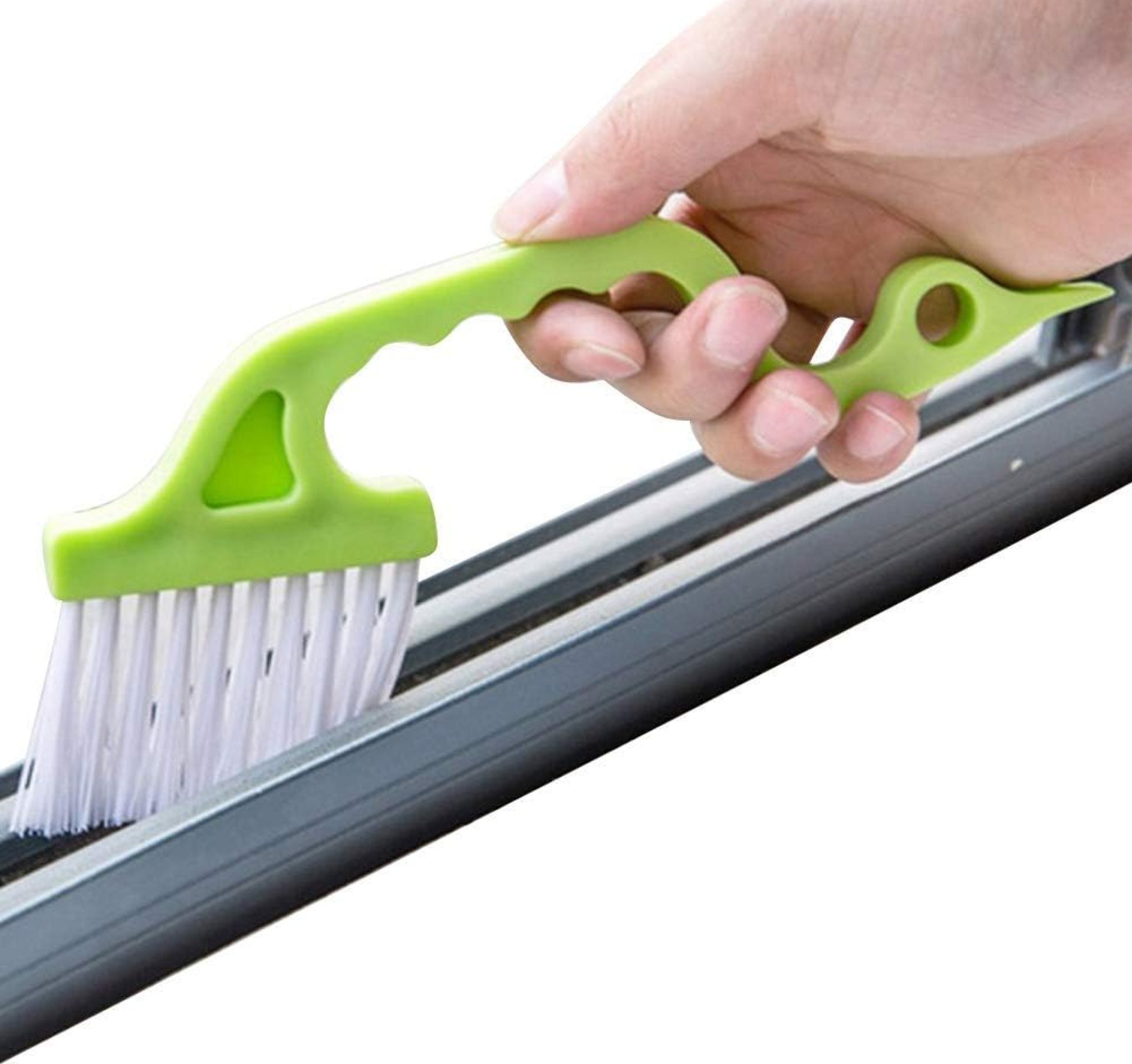 Trycooling Hand-held Groove Gap Cleaning Tools Door Window Track Kitchen Cleaning Brushes (Random Color-Blue, Green, Pink) (1 Pc) Trycooling Hand-held Groove Gap Cleaning Tools Door Window Track Kitchen Cleaning Brushes (Random Color-Blue, Green, Pink) (1 Pc)
