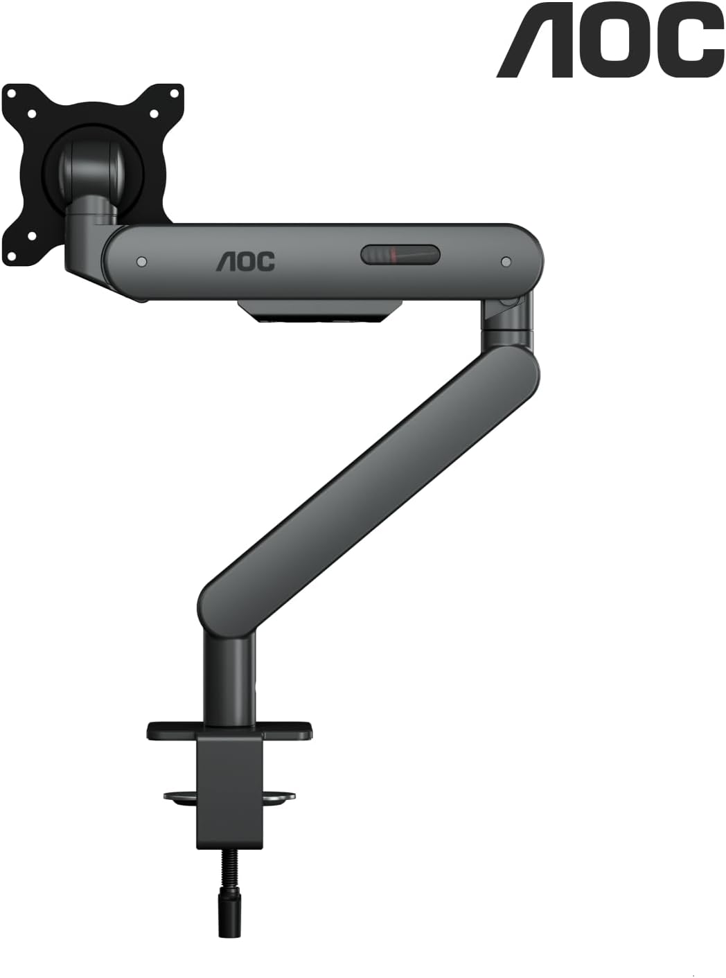 AOC AM400G Single Monitor Stand – Full Adjustable Monitor Desk Mount Swivel Vesa Bracket with C Clamp, Grommet Mounting Base for 17 to 34 Inch Computer Screens – Each Arm Holds 4.4 to 19.8lbs AOC AM400G Single Monitor Stand – Full Adjustable Monitor Desk Mount Swivel Vesa Bracket with C Clamp, Grommet Mounting Base for 17 to 34 Inch Computer Screens – Each Arm Holds 4.4 to 19.8lbs