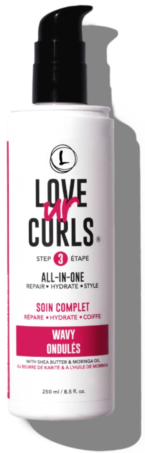 Love Ur Curls LUS Brands All-in-One Styler for Natural Wavy Textured Hair 8.5 oz – Repair, Hydrate, Style in One Easy Step – No Crunch Non-Sticky Hair Care with Shea Butter and Moringa Love Ur Curls LUS Brands All-in-One Styler for Natural Wavy Textured Hair 8.5 oz – Repair, Hydrate, Style in One Easy Step – No Crunch Non-Sticky Hair Care with Shea Butter and Moringa