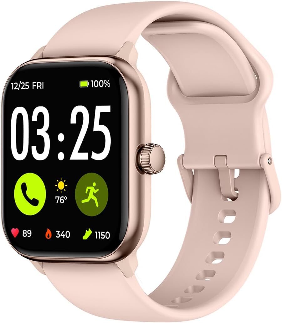 Spade & Co Health Smartwatch 4 – Smartwatch for Men & Women, Heart Rate, Sleep & SpO2 Monitor, Pedometer, Fitness Tracker, Answer/Make Calls IP68 Waterproof iOS & Android Compatible Spade & Co Health Smartwatch 4 – Smartwatch for Men & Women, Heart Rate, Sleep & SpO2 Monitor, Pedometer, Fitness Tracker, Answer/Make Calls IP68 Waterproof iOS & Android Compatible