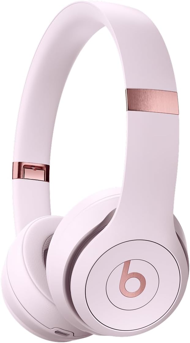 Beats Solo 4 – Wireless Bluetooth On-Ear Headphones, Apple & Android Compatible, Up to 50 Hours of Battery Life – Cloud Pink Beats Solo 4 – Wireless Bluetooth On-Ear Headphones, Apple & Android Compatible, Up to 50 Hours of Battery Life – Cloud Pink