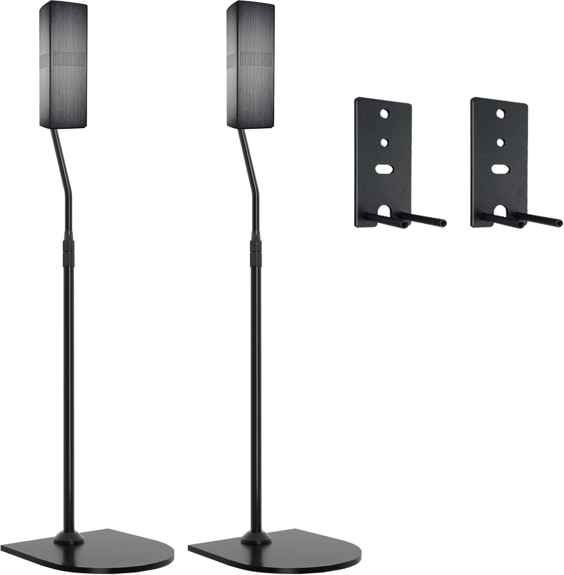 Adjustable Stand for Bose Speaker Stands, for Bose OmniJewel Lifestyle 650, Surround Speaker 700, Floor Speaker Stand for Bose OmniJewel Floor Stand, with OmniJewel Bracket, Black (Pack of 2) Adjustable Stand for Bose Speaker Stands, for Bose OmniJewel Lifestyle 650, Surround Speaker 700, Floor Speaker Stand for Bose OmniJewel Floor Stand, with OmniJewel Bracket, Black (Pack of 2)