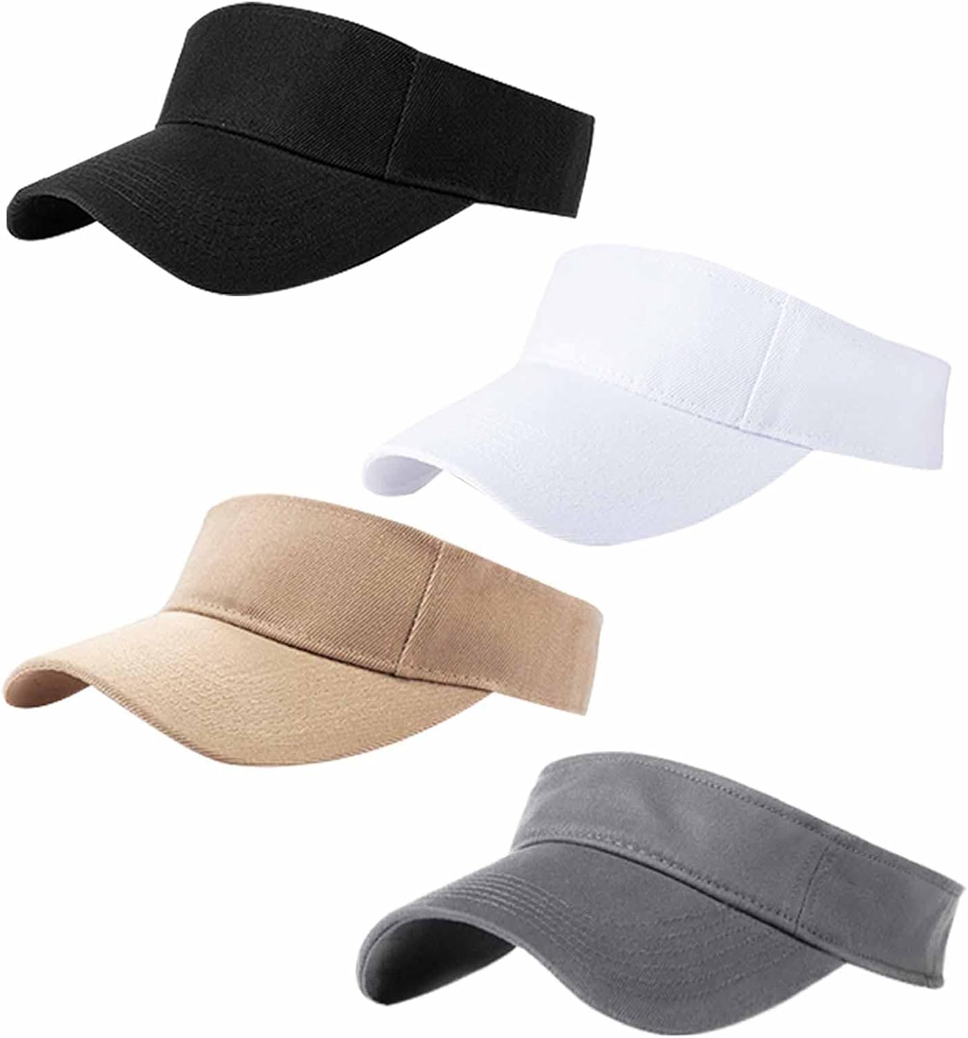 AZJ Sun Visor Hats for Women Men Adjustable UV Protection Outdoor Sports Golf Running Sun Caps AZJ Sun Visor Hats for Women Men Adjustable UV Protection Outdoor Sports Golf Running Sun Caps
