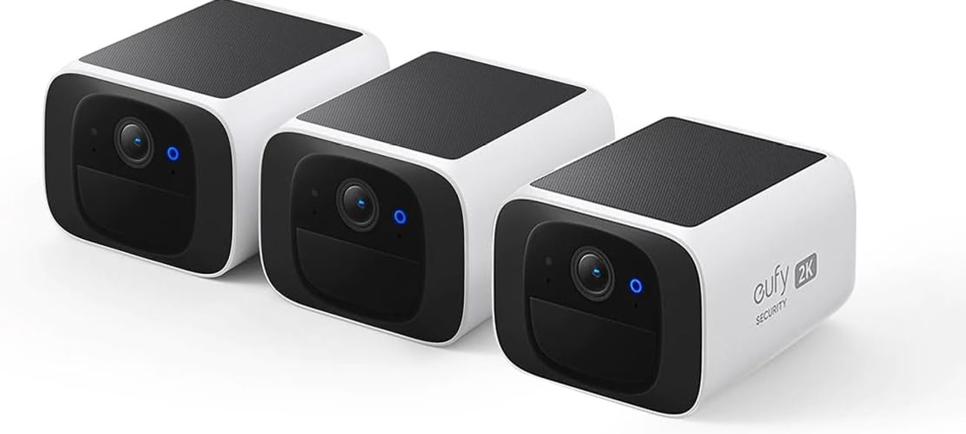 eufy Security S220 SoloCam 3-Cam Pack, Home Security System, Solar Security Camera Wireless Outdoor Camera, Always-On Power, 2K Resolution, 2.4 GHz Wi-Fi, No Monthly Fee eufy Security S220 SoloCam 3-Cam Pack, Home Security System, Solar Security Camera Wireless Outdoor Camera, Always-On Power, 2K Resolution, 2.4 GHz Wi-Fi, No Monthly Fee