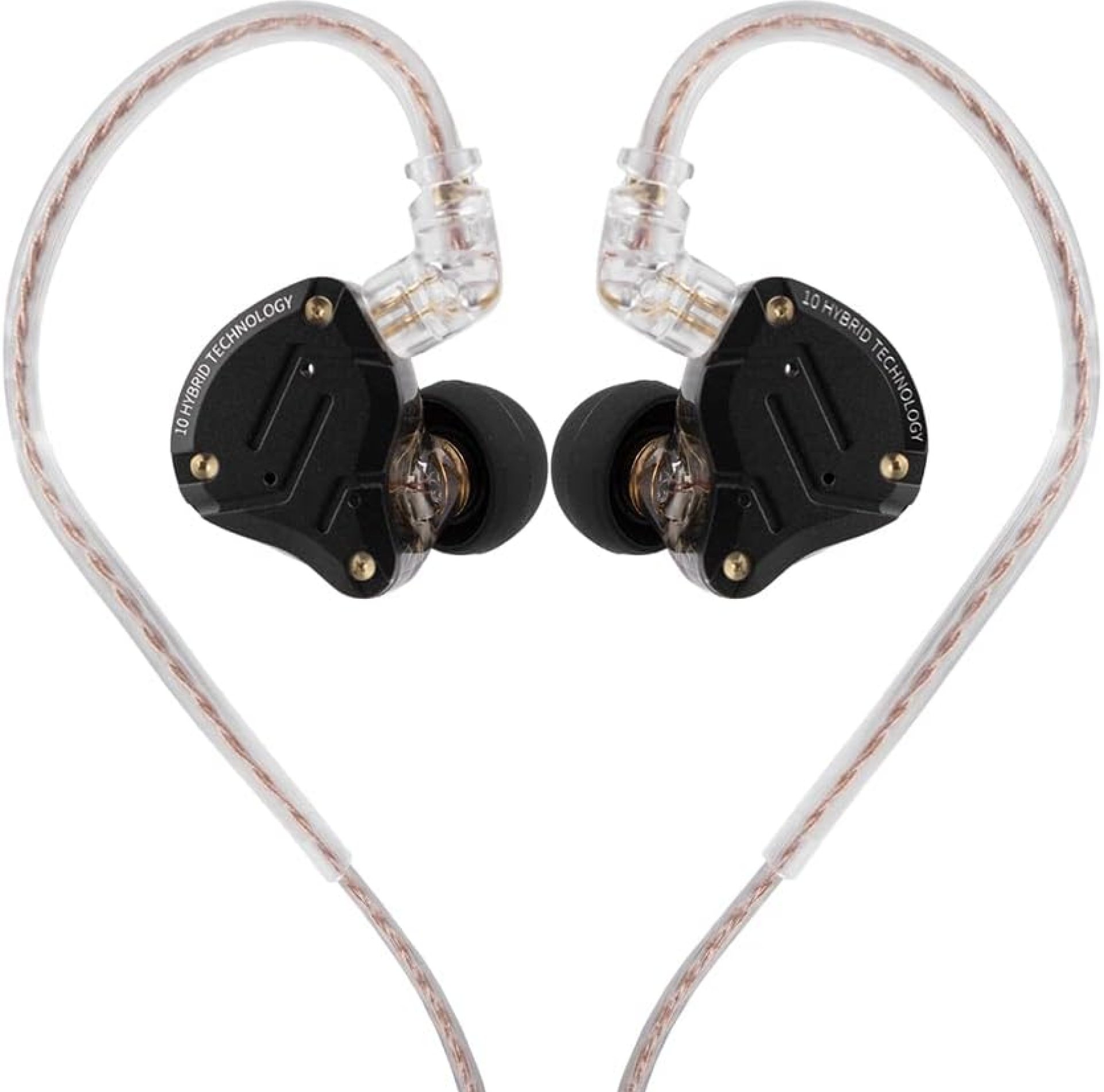 Linsoul KZ ZS10 Pro, 4BA+1DD 5 Driver in Ear Monitor, HiFi Wired Earbuds, Gaming Earbuds, Hybrid IEM Earphones with Stainless Steel Faceplate, Detachable Cable for Musician(with Mic, Dark Black) Linsoul KZ ZS10 Pro, 4BA+1DD 5 Driver in Ear Monitor, HiFi Wired Earbuds, Gaming Earbuds, Hybrid IEM Earphones with Stainless Steel Faceplate, Detachable Cable for Musician(with Mic, Dark Black)