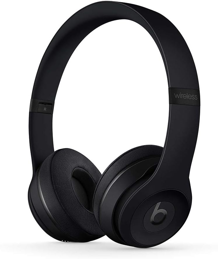 Beats Solo3 Wireless On-Ear Headphones – Apple W1 Headphone Chip, Class 1 Bluetooth, 40 Hours of Listening Time – Matte Black (Previous Model) Beats Solo3 Wireless On-Ear Headphones – Apple W1 Headphone Chip, Class 1 Bluetooth, 40 Hours of Listening Time – Matte Black (Previous Model)