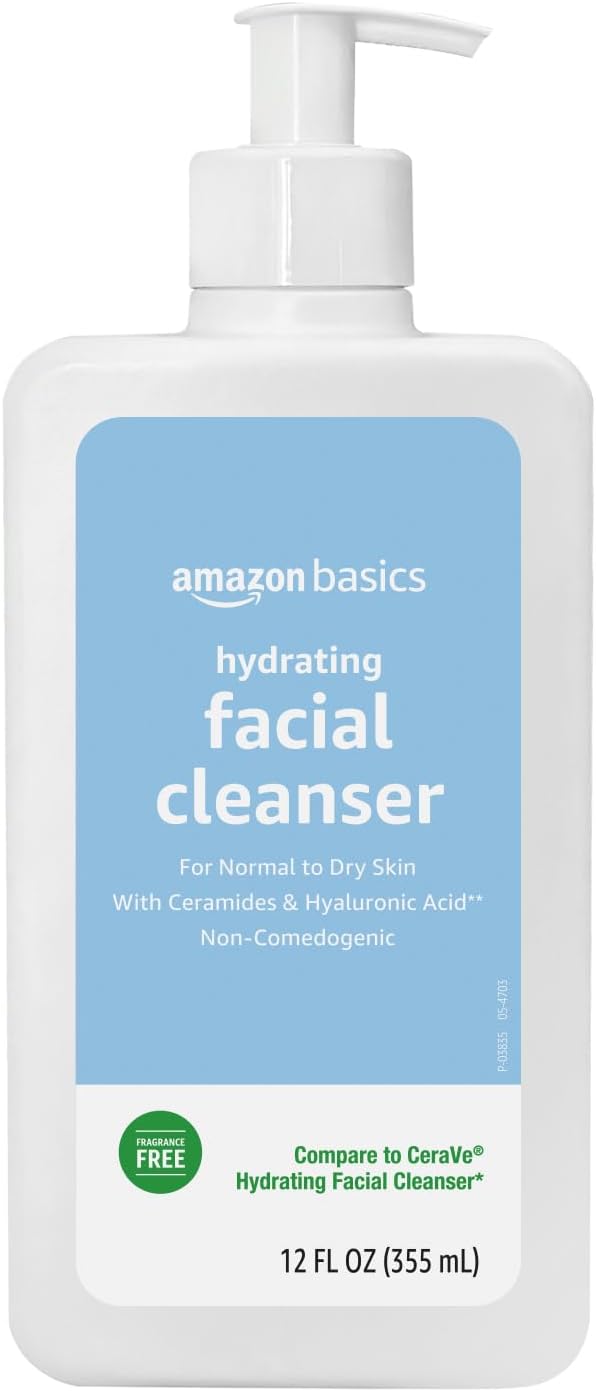 Amazon Basics Hydrating Facial Cleanser, 12 Fl Oz, Pack of 1 Amazon Basics Hydrating Facial Cleanser, 12 Fl Oz, Pack of 1