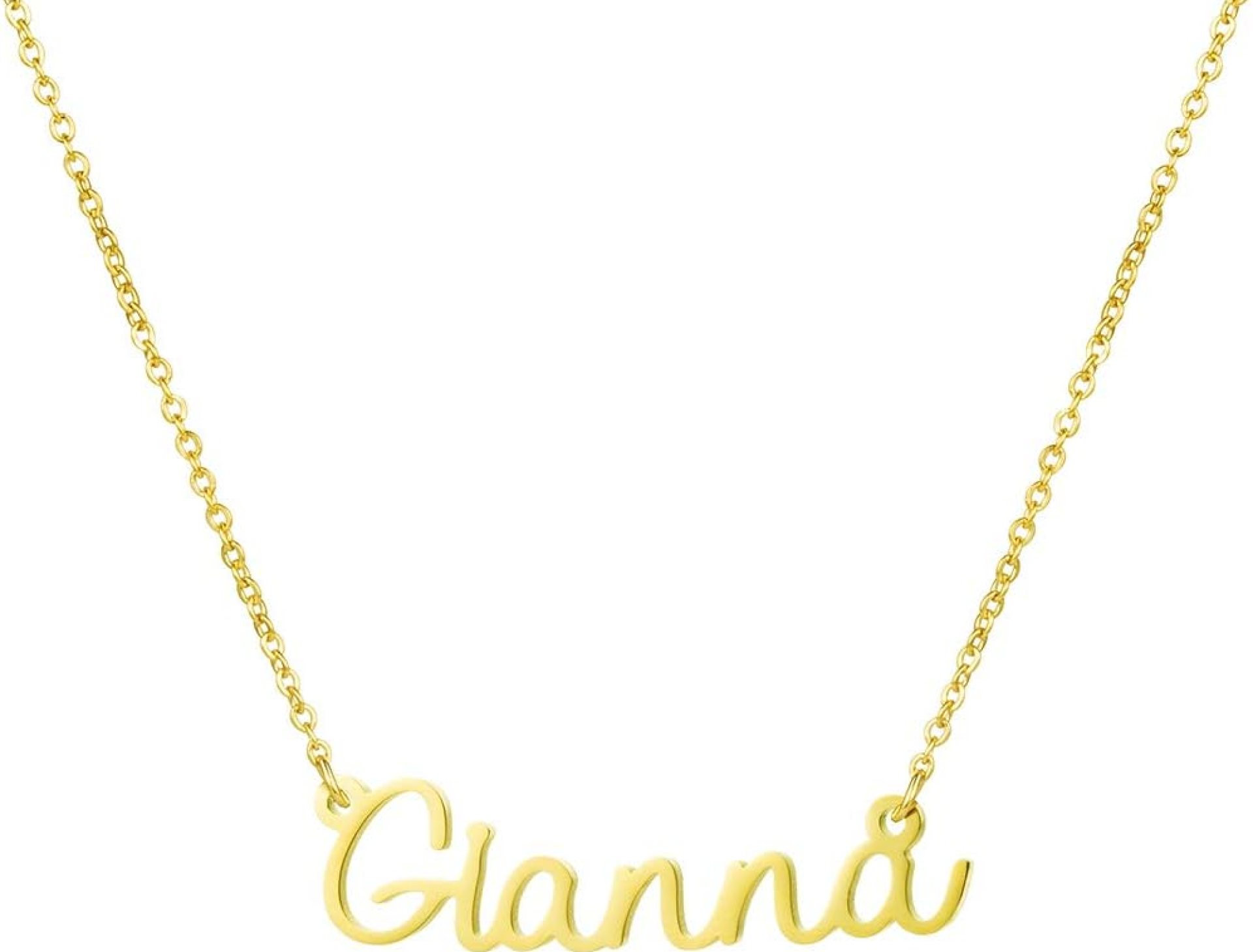 Awegift Personalized Name Necklace 18K Gold Plated New Mom Bridesmaid Gift Jewelry for Women Awegift Personalized Name Necklace 18K Gold Plated New Mom Bridesmaid Gift Jewelry for Women