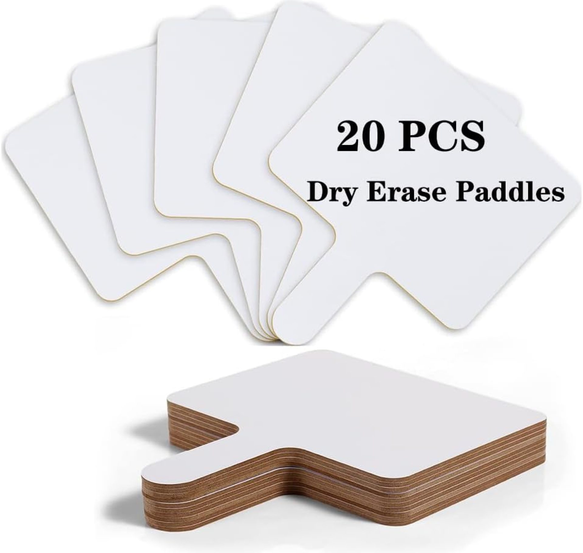 20 Pack Dry Erase Paddles 8″ x 6″ Handheld Whiteboard Paddles, Double Sided White Board Paddles, Small Dry Erase Answer Paddles for Classroom, Teaching, Auction, Office, Meeting, Party 20 Pack Dry Erase Paddles 8″ x 6″ Handheld Whiteboard Paddles, Double Sided White Board Paddles, Small Dry Erase Answer Paddles for Classroom, Teaching, Auction, Office, Meeting, Party