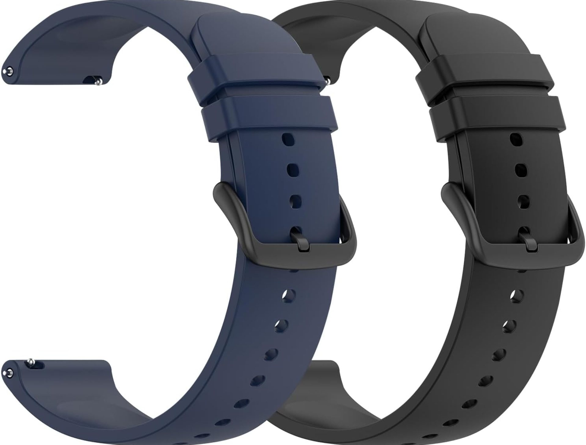 Silicone Watch Bands, Quick Release Watch Bands, Stainless Steel Buckle, Waterproof Sporty Replacement Universal Straps with Stainless Steel Buckle, Suitable for Men Women Smart Watches Silicone Watch Bands, Quick Release Watch Bands, Stainless Steel Buckle, Waterproof Sporty Replacement Universal Straps with Stainless Steel Buckle, Suitable for Men Women Smart Watches