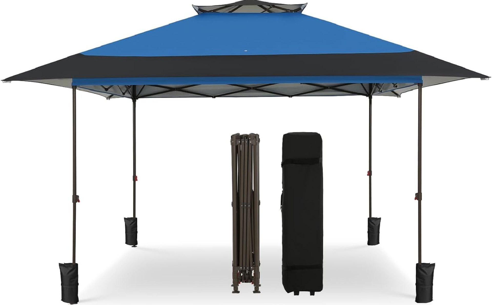 13×13 ft Pop Up Canopy Tent, Beach Tent with One Push Setup, Easy Up Instant Outdoor Shade Canopy Tent for Camping, Events, Parties, Gazebo with 4 Ground Stakes,4 Ropes & 4 Weight Sandbags, Blue 13×13 ft Pop Up Canopy Tent, Beach Tent with One Push Setup, Easy Up Instant Outdoor Shade Canopy Tent for Camping, Events, Parties, Gazebo with 4 Ground Stakes,4 Ropes & 4 Weight Sandbags, Blue