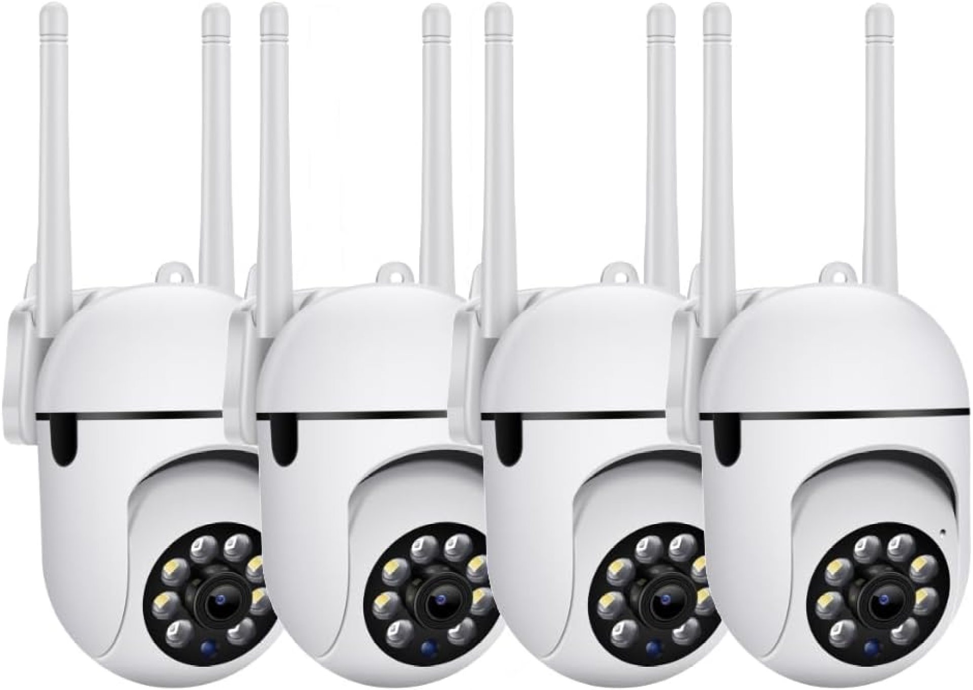 EVERSECU 1080P Outdoor WiFi PTZ Security Camera, 2.4G&5GWiFi, Auto Tracking, 2 Way Audio, Spot Night Vision, SD Card & Cloud Storage, Indoor/Outdoor CCTV Camera for Baby/Elderly (4pcs) EVERSECU 1080P Outdoor WiFi PTZ Security Camera, 2.4G&5GWiFi, Auto Tracking, 2 Way Audio, Spot Night Vision, SD Card & Cloud Storage, Indoor/Outdoor CCTV Camera for Baby/Elderly (4pcs)