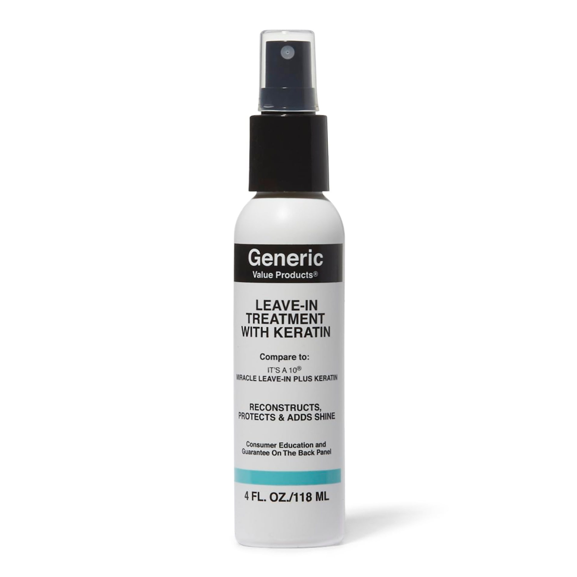 Generic Value Products Leave In Treatment with Keratin, Heat Protectant, Protects Hair from Breakage, Strengthens, Smoothes and Adds Shine, 4 Oz Generic Value Products Leave In Treatment with Keratin, Heat Protectant, Protects Hair from Breakage, Strengthens, Smoothes and Adds Shine, 4 Oz