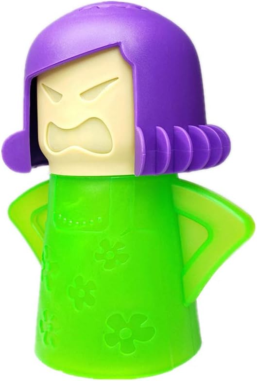 Angry Mama Microwave Oven Steam Cleaner, Angry Mom Microwave Cleaner, Just Add Vinegar and Water, Cut Cleaning Time by Half (Green) Angry Mama Microwave Oven Steam Cleaner, Angry Mom Microwave Cleaner, Just Add Vinegar and Water, Cut Cleaning Time by Half (Green)