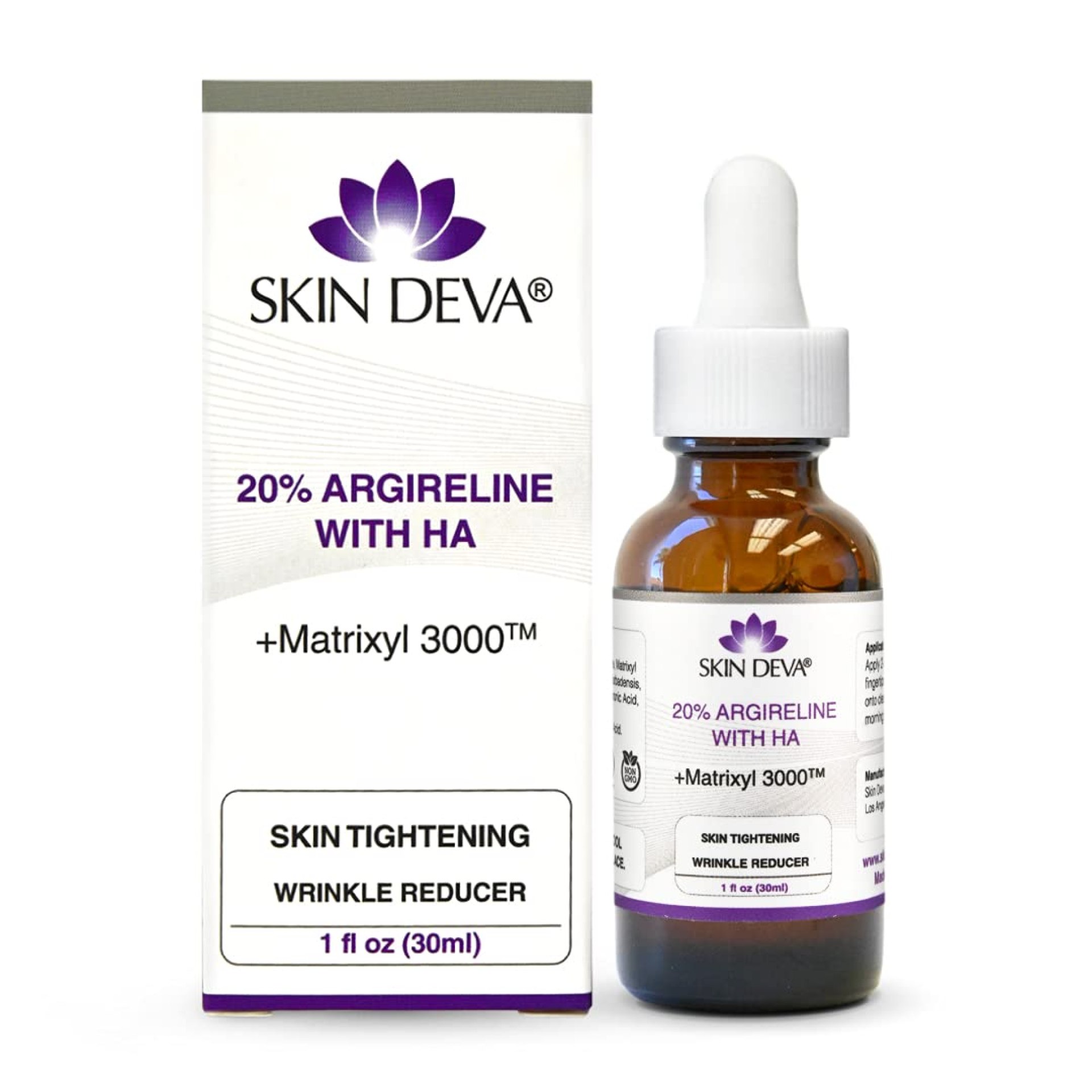 SKIN DEVA 20% Argireline Serum with Matrixyl 3000 Pure Hyaluronic Acid Serum For Face Deep Wrinkle Reducer Anti Aging Tones Skin and Stimulates Collagen Peptides Serum For Face SKIN DEVA 20% Argireline Serum with Matrixyl 3000 Pure Hyaluronic Acid Serum For Face Deep Wrinkle Reducer Anti Aging Tones Skin and Stimulates Collagen Peptides Serum For Face