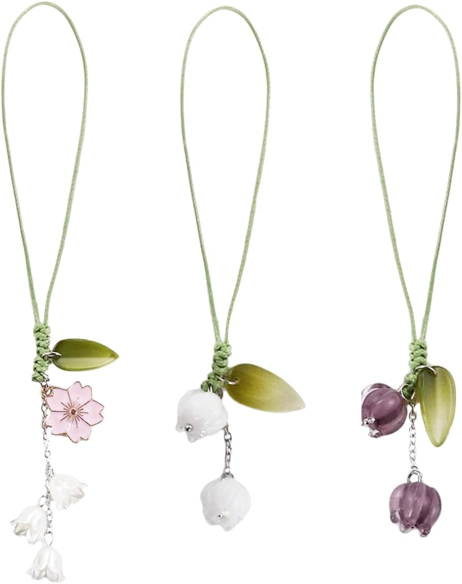 3 Pcs Tulip Flower Mobile Phone Pendant, Decorative Charms for Cellular Telephones, Suitable for Keychain, Backpack, Wallet Decoration 3 Pcs Tulip Flower Mobile Phone Pendant, Decorative Charms for Cellular Telephones, Suitable for Keychain, Backpack, Wallet Decoration