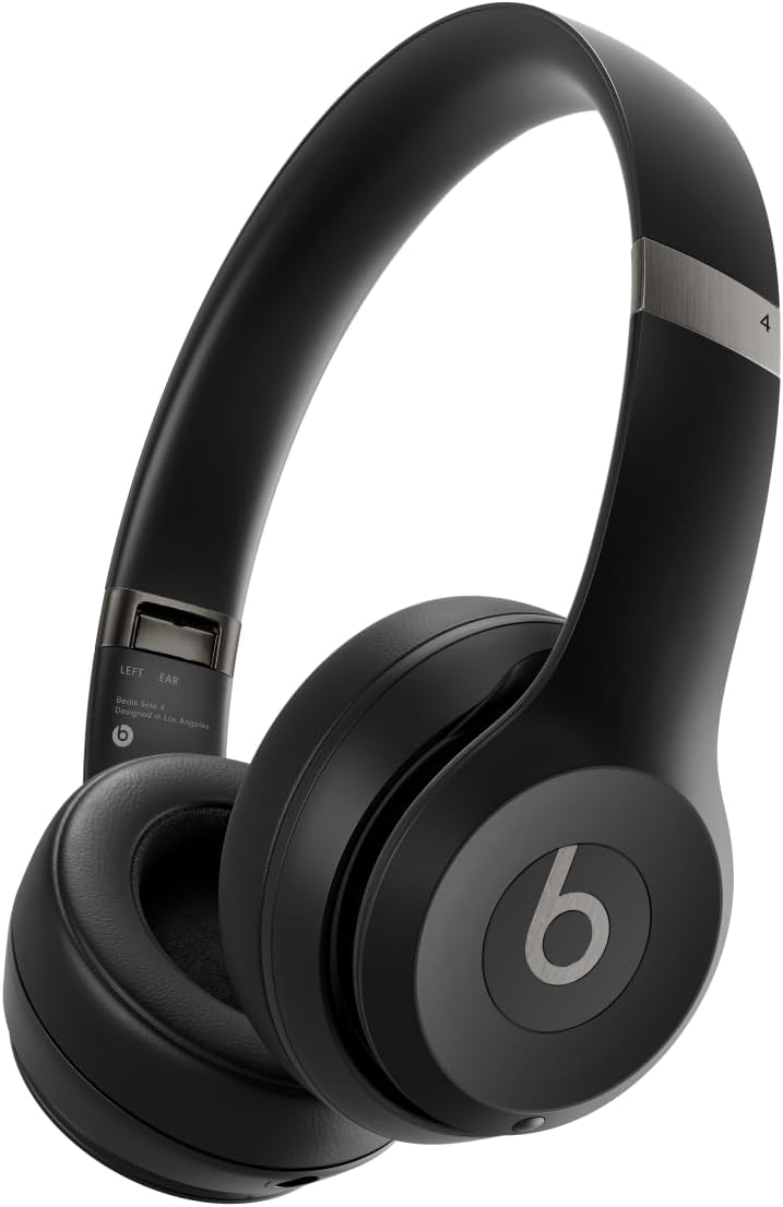 Beats Solo 4 – Wireless Bluetooth On-Ear Headphones, Apple & Android Compatible, Up to 50 Hours of Battery Life – Matte Black Beats Solo 4 – Wireless Bluetooth On-Ear Headphones, Apple & Android Compatible, Up to 50 Hours of Battery Life – Matte Black