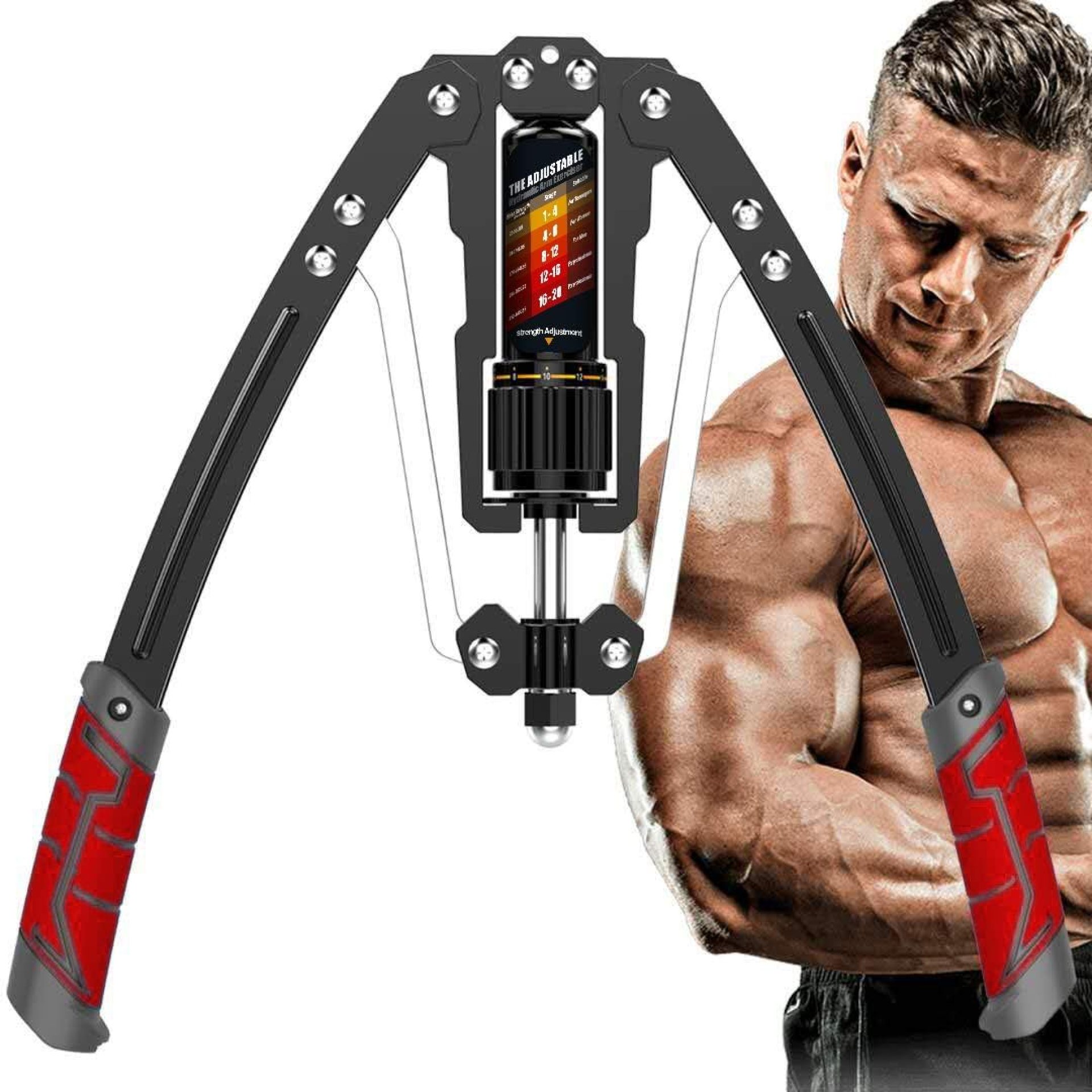 EAST MOUNT Twister Arm Exerciser – Adjustable 22-440lbs Hydraulic Power, Home Chest Expander, Shoulder Muscle Training Fitness Equipment, Arm Enhanced Exercise Strengthener. EAST MOUNT Twister Arm Exerciser – Adjustable 22-440lbs Hydraulic Power, Home Chest Expander, Shoulder Muscle Training Fitness Equipment, Arm Enhanced Exercise Strengthener.
