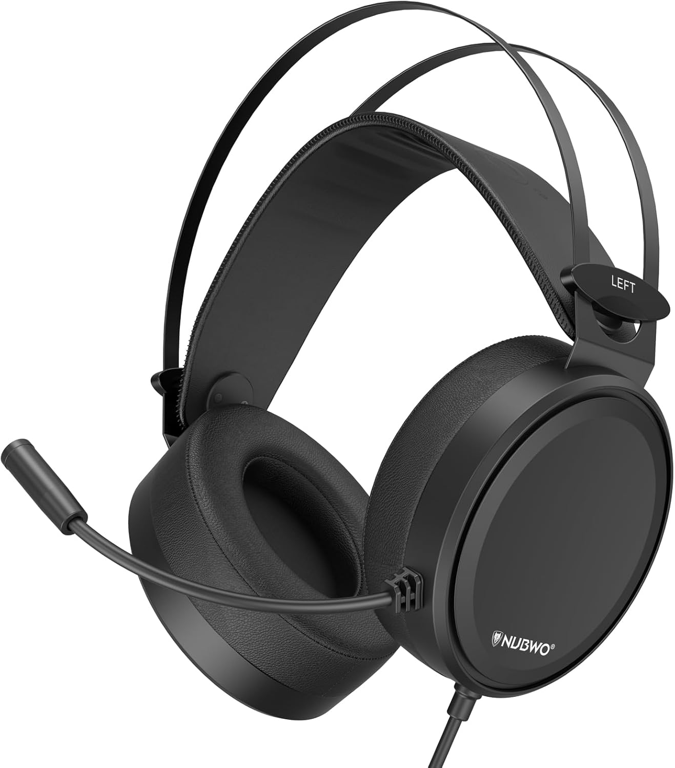 NUBWO N7 Stereo Gaming Headsets with Noise Canceling Mic for Xbox, PS5, PS4, PC, Adaptive Headband, Easy Control (Black) NUBWO N7 Stereo Gaming Headsets with Noise Canceling Mic for Xbox, PS5, PS4, PC, Adaptive Headband, Easy Control (Black)