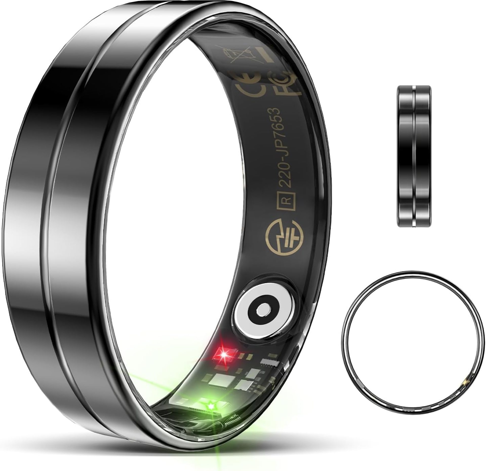 Upgrade Smart Health Ring for Women Men,Waterproof Fitness Ring, Fitness Tracker for Activity Monitoring,Sleep Tracker, No Subscription Fee, Smart Ring for iSO & Android (Black,9#) Upgrade Smart Health Ring for Women Men,Waterproof Fitness Ring, Fitness Tracker for Activity Monitoring,Sleep Tracker, No Subscription Fee, Smart Ring for iSO & Android (Black,9#)